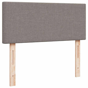 vidaXL Ottoman Bed with Mattress & LEDs Taupe 120x200 cm Fabric