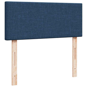 vidaXL Ottoman Bed with Mattress & LED Blue 120x200 cm Fabric