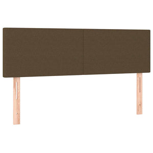 vidaXL Ottoman Bed with Mattress & LED Dark Brown 140x190 cm