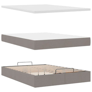 Ottomane Bett mit Matratze & LEDs 140x200 cm