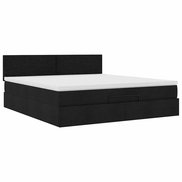 Ottoman Bett mit Matratze & LEDs 160x200 cm