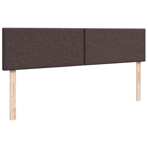 Ottoman Bett mit Matratze & LEDs Dunkelbraun 160x200 cm