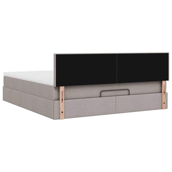Ottoman Bett mit Matratze & LEDs 160x200 cm