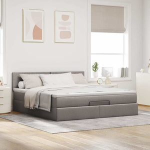 Ottoman Bett mit Matratze & LEDs 160x200 cm