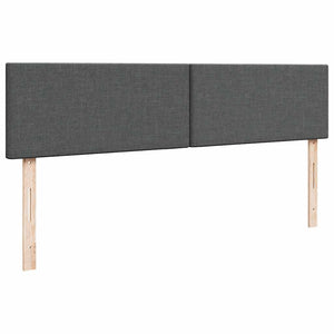 Ottomane Bett mit Matratze & LEDs Dunkelgrau 180x200