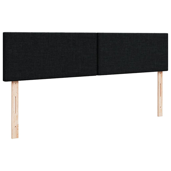 Ottomanbett mit Matratze & LEDs 180x200 cm Schwarz