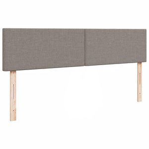 Ottomane Bett mit Matratze & LEDs Taupe 180x200 cm