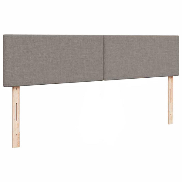 Ottomane Bett mit Matratze & LEDs Taupe 180x200 cm