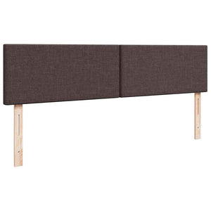 Ottoman Bett mit Matratzen & LEDs Dunkelbraun 200x200 cm