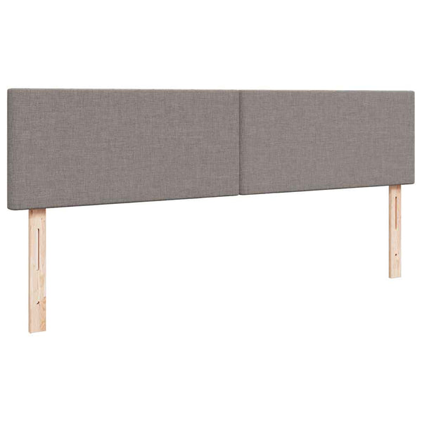 Ottoman Bett mit Matratzen & LEDs Taupe 200x200 cm