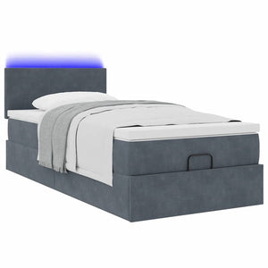 Ottoman Bett mit Matratze & LEDs 80x200 cm