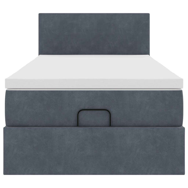 Ottoman Bett mit Matratze & LEDs 80x200 cm