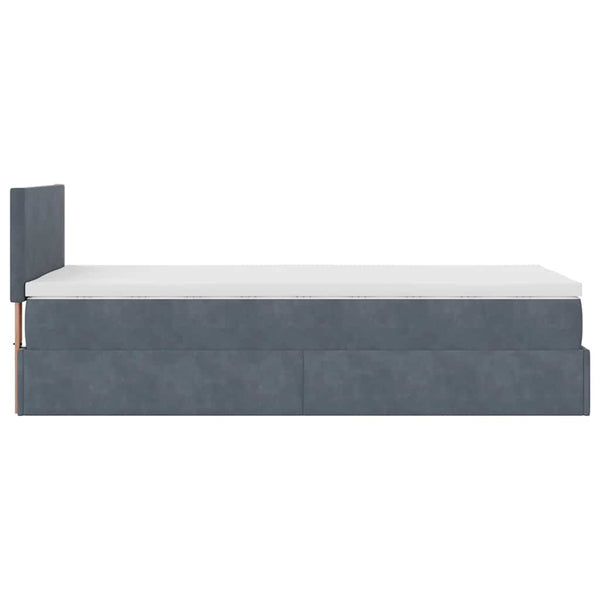 Ottoman Bett mit Matratze & LEDs 80x200 cm