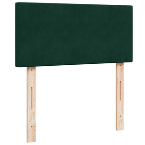 Ottomane Bett mit Matratze Dunkelgrün 80x200 cm