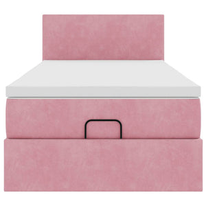 Ottoman Bett mit Matratze Rosa 90x190 cm
