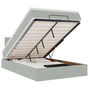 Ottomane Bett mit Matratze & LEDs 120x190 cm