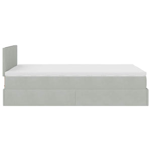 Ottomane Bett mit Matratze & LEDs 120x190 cm