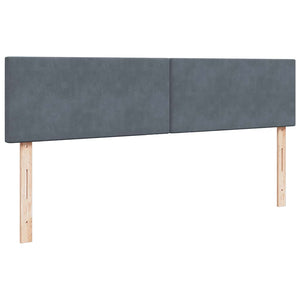 vidaXL Ottoman Bed with Mattress & LEDs Dark Gray 160x200 cm Velvet