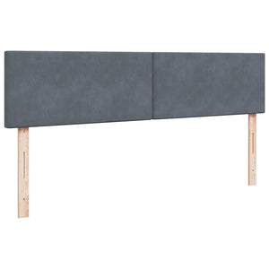 vidaXL Ottoman Bed with Mattress & LEDs Dark Grey 180x200 cm Velvet