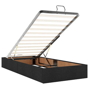 vidaXL Ottoman Bed with Mattresses & LEDs Black 160x200 cm Fabric