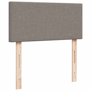 vidaXL Ottoman Bed with Mattresses & LEDs Taupe Fabric 160x200 cm