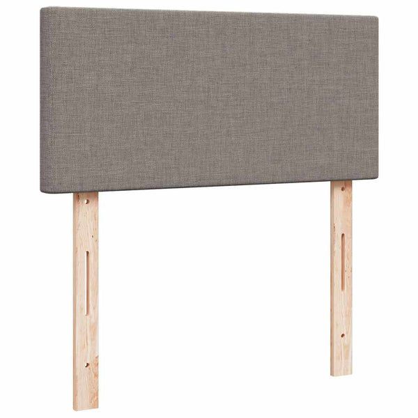 vidaXL Ottoman Bed with Mattresses & LEDs Taupe Fabric 160x200 cm