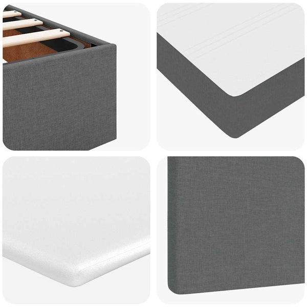 Ottoman Bett mit Matratzen & LEDs 180x200 cm