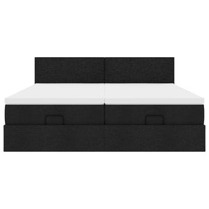 Ottoman Bett mit Matratzen & LEDs 180x200 cm