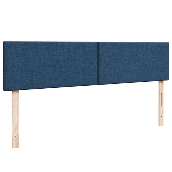 Ottoman Bett mit Matratzen & LEDs Blau 180x200 cm