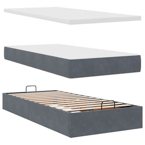 Ottoman Bett mit Matratzen & LEDs 160x200 cm