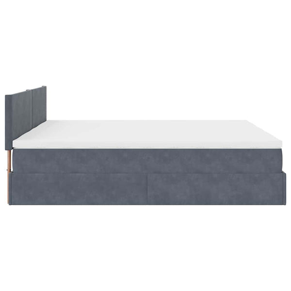 Ottoman Bett mit Matratzen & LEDs 160x200 cm