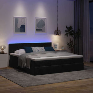 Ottoman Bett mit Matratzen & LEDs 180x200cm