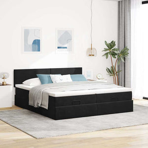 Ottoman Bett mit Matratzen & LEDs 180x200cm