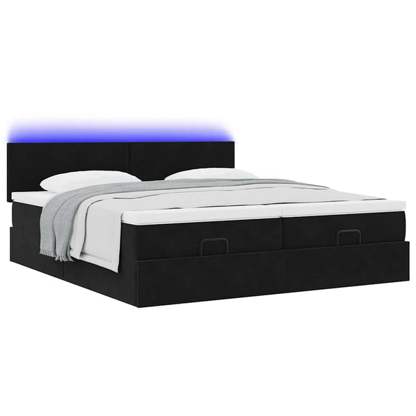 Ottoman Bett mit Matratzen & LEDs 180x200cm