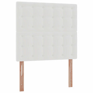 vidaXL Ottoman Bed with Mattress & LEDs White 80x200 cm Faux Leather