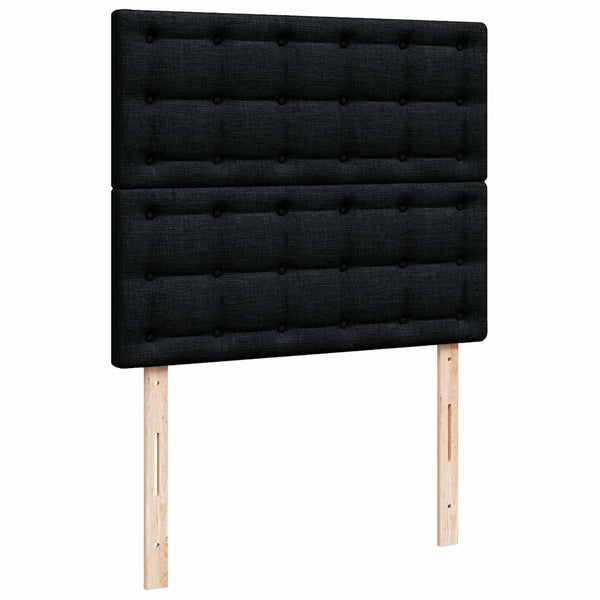 vidaXL Ottoman Bed with Mattress & LED Black 120x190 cm Faux Leather
