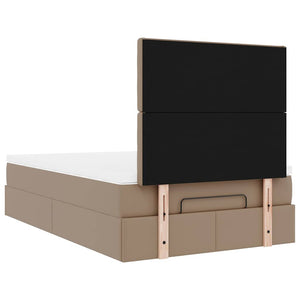 vidaXL Ottoman Bed with Mattress & LEDs 120x200cm Faux Leather