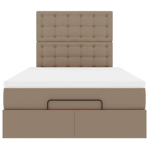 vidaXL Ottoman Bed with Mattress & LEDs 120x200cm Faux Leather