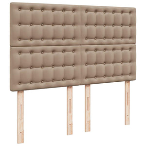 vidaXL Ottoman Bed with Mattress & LED 140x190 cm Faux Leather