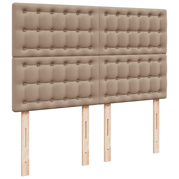 vidaXL Ottoman Bed with Mattress & LED 140x190 cm Faux Leather