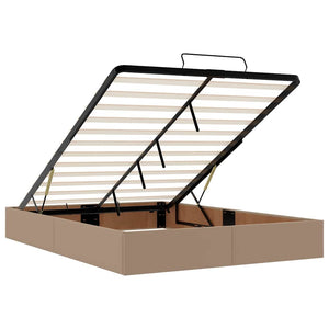 vidaXL Ottoman Bed with Mattress & LED 140x200cm Faux Leather