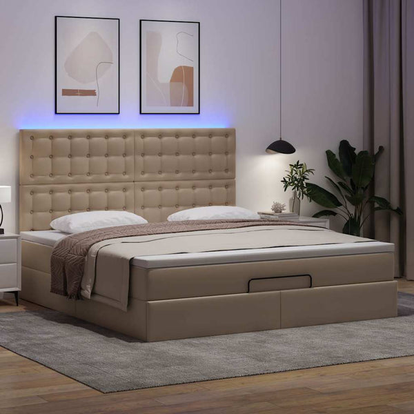 Ottoman Bett 160x200cm mit Matratze & LEDs