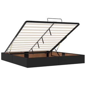 Ottoman Bett mit Matratze & LEDs 180x200 cm