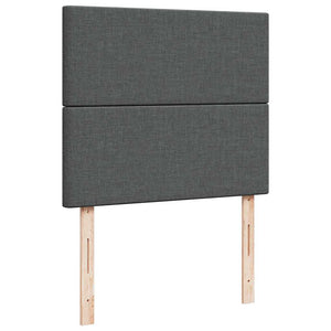 Ottoman Bett mit Matratze & LEDs 120x200 cm Dunkelgrau