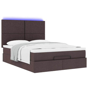 Ottoman Bett mit Matratze & LEDs 140x190 cm