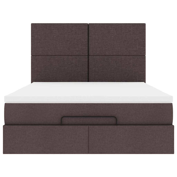 Ottoman Bett mit Matratze & LEDs 140x190 cm