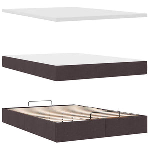 Ottoman Bett mit Matratze & LEDs 140x190 cm