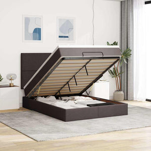 Ottoman Bett mit Matratze & LEDs 140x190 cm