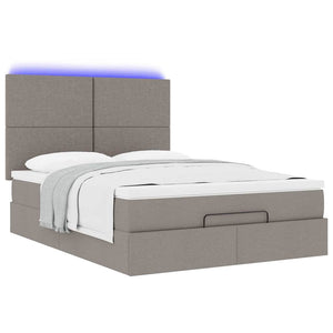 Ottoman Bett mit Matratze & LEDs 140x190 cm