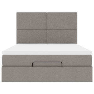 Ottoman Bett mit Matratze & LEDs 140x190 cm